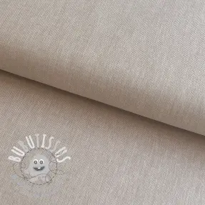 Tissu mélange lin et cotton Fishbone natural