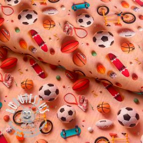 Tissu coton Play digital print