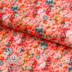 Tissu coton Lau digital print
