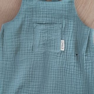 Tissu double gaze/mousseline green