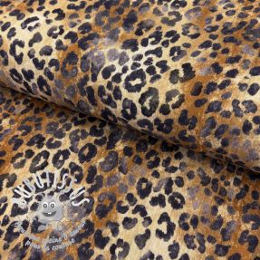 Tissu double gaze/mousseline Animal skin panther digital print