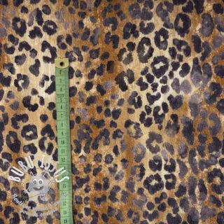 Tissu double gaze/mousseline Animal skin panther digital print