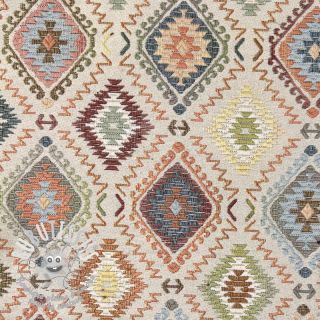 Tissu déco GOBELIN PREMIUM Indian Kelim Tapestry