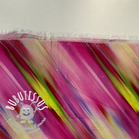 Viscose Retro fun design E digital print 2nd class