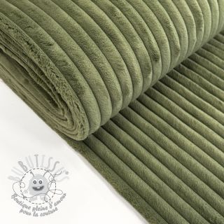 Tissu velours cotelé HANNIBAL kaki