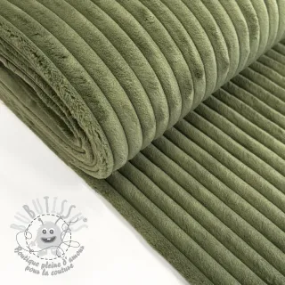 Tissu velours cotelé HANNIBAL kaki
