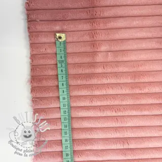Tissu velours cotelé HANNIBAL bois de rose
