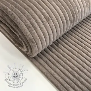 Tissu velours cotelé HANNIBAL taupe