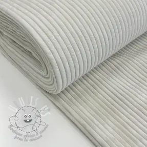 Tissu velours cotelé FUTE ecru