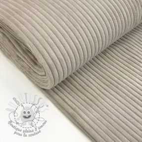 Tissu velours cotelé FUTE beige