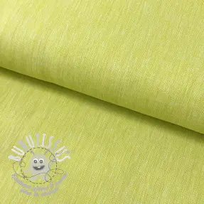 Tissu mélange lin et cotton Fishbone bright green