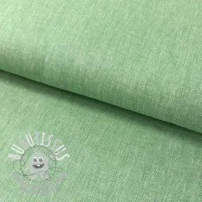 Tissu mélange lin et cotton Fishbone green