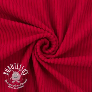 Tissu velours cotelé 6W COTTON TOUCH red