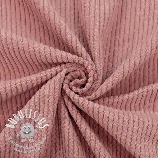 Tissu velours cotelé 6W COTTON TOUCH old pink