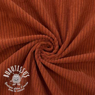 Tissu velours cotelé 6W COTTON TOUCH rust