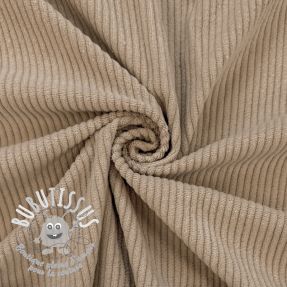 Tissu velours cotelé 6W COTTON TOUCH natural