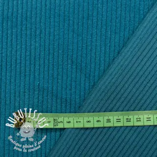 Tissu velours cotelé 6W COTTON TOUCH aqua