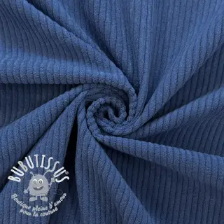 Tissu velours cotelé 6W COTTON TOUCH blue