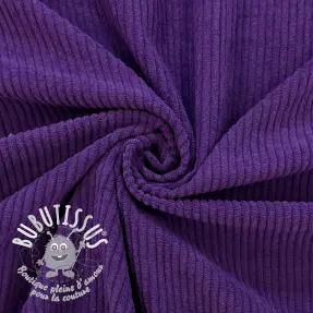 Tissu velours cotelé 6W COTTON TOUCH purple