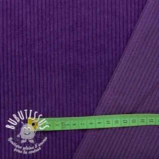 Tissu velours cotelé 6W COTTON TOUCH purple