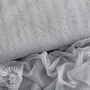 Tulle pour jupe tutu ROYAL SPARKLE grey silver 2nd class