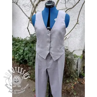 Lin lavé 170 g grey