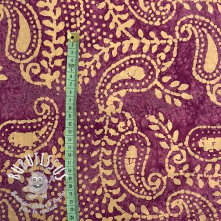 Tissu coton VOILE BATIK NEW design B violet