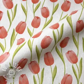 Tissu déco premium Hand Drawn Tulip