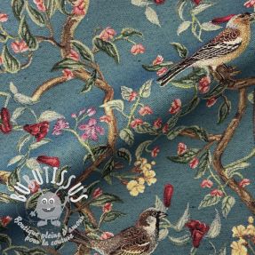 Tissu déco GOBELIN PREMIUM Bird Classic Allure