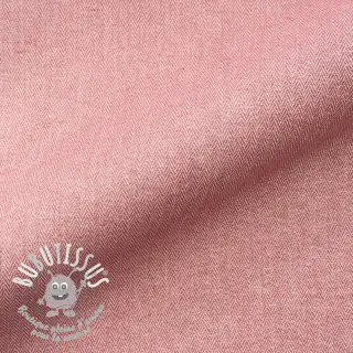 Tissu déco DOBBY Zigzag blush