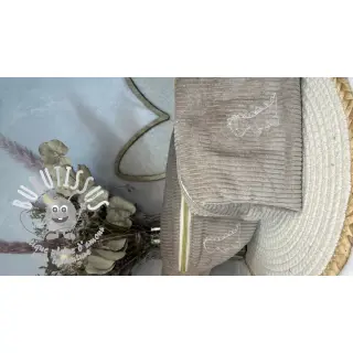 Tissu velours cotelé sand