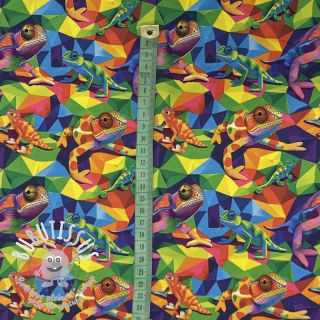 Jersey Funky chameleons digital print
