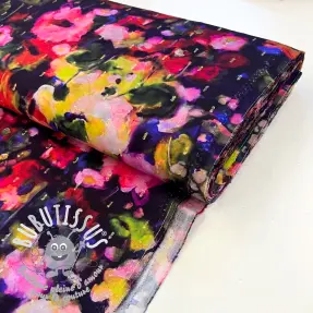 Viscose LUREX Abstract navy digital print