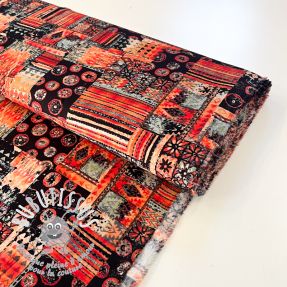 Viscose RADIANCE Patchwork geometric digital print