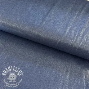Tissu coton JEANS FOIL SILVER