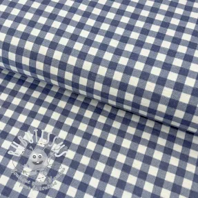 Tissu coton FLANNEL Check blue
