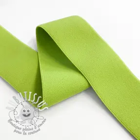Élastique lisse 4 cm lime
