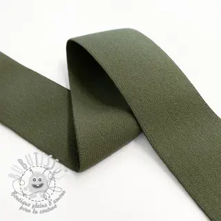 Élastique lisse 4 cm camo green