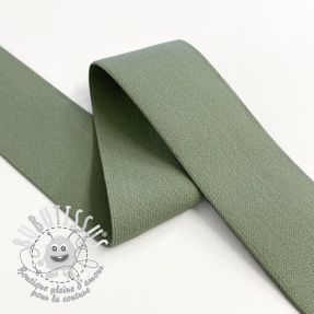 Élastique lisse 4 cm olive green