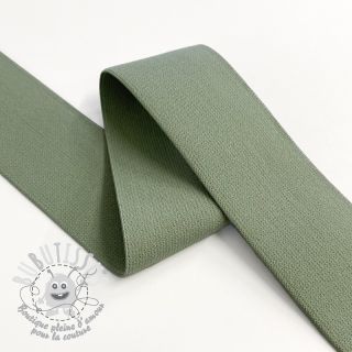 Élastique lisse 4 cm olive green