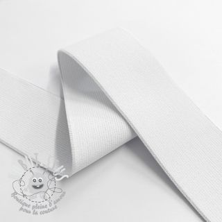 Élastique lisse 4 cm white