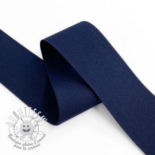 Élastique lisse 4 cm dark blue