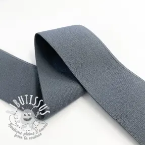 Élastique lisse 4 cm dark grey