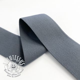 Élastique lisse 4 cm dark grey