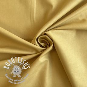 Tissu Popeline de coton mustard