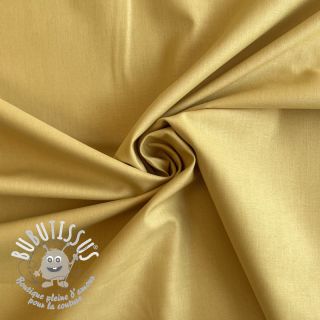 Tissu Popeline de coton mustard