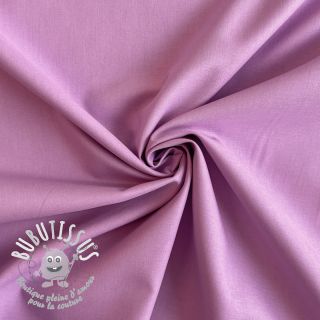 Tissu Popeline de coton rose lilac