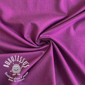 Tissu Popeline de coton mulberry
