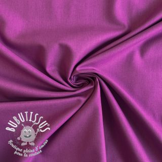 Tissu Popeline de coton mulberry