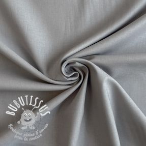 Tissu Popeline de coton metal grey